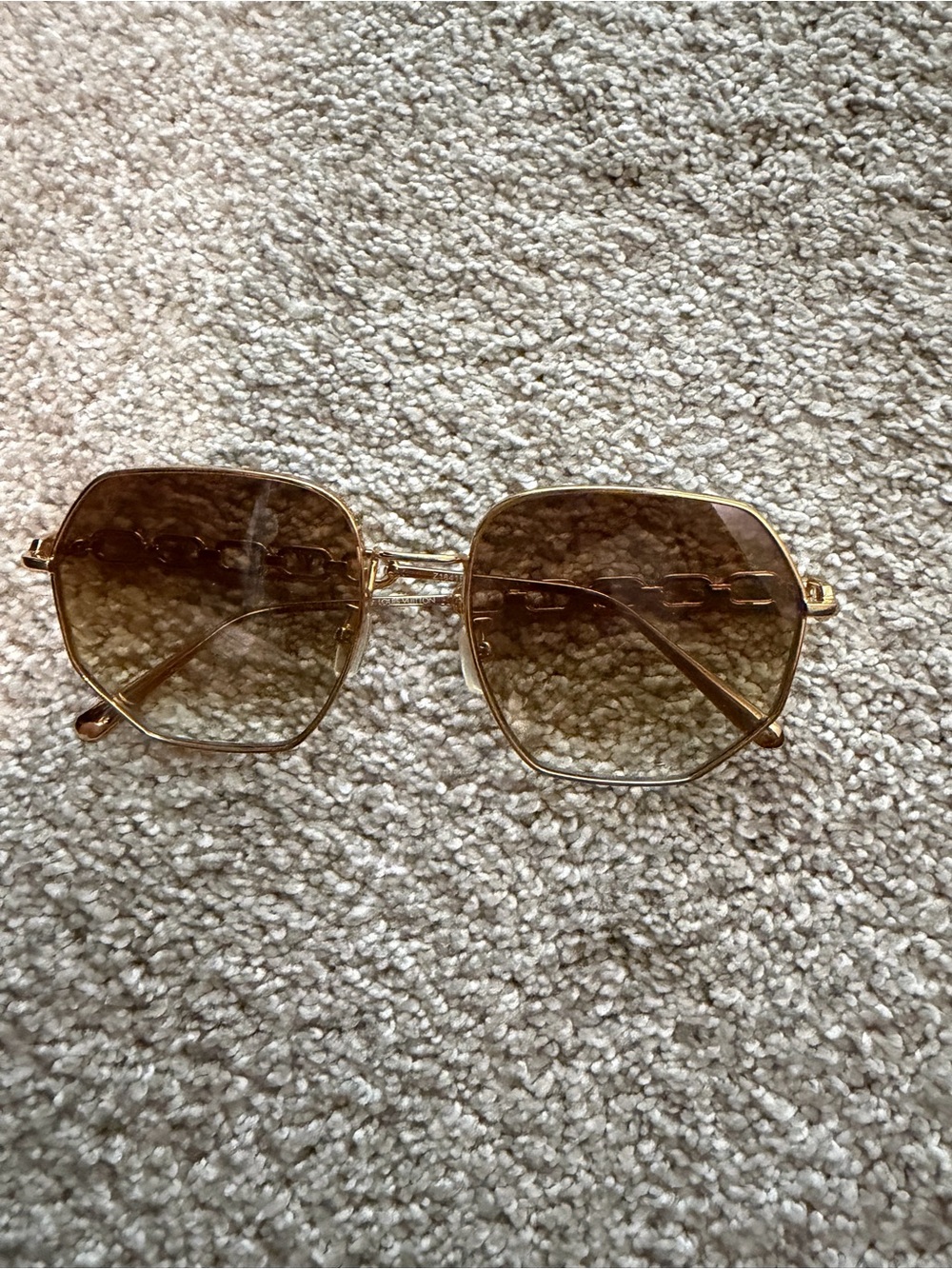 Louis Vuitton Gold Frame Brown Gradient Women's Sunglasses